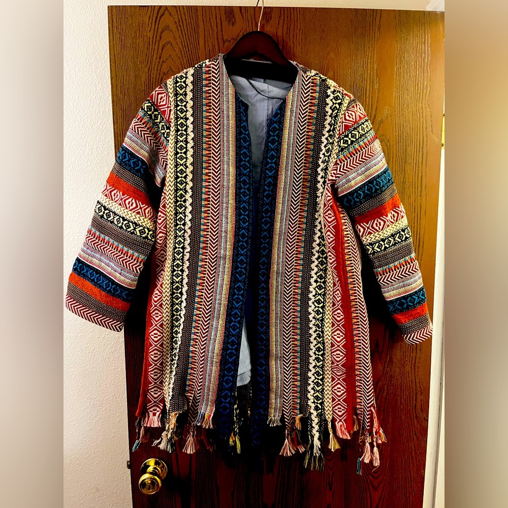 Zara Woman Bohemian long jacket - Large